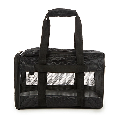 Sherpa Original Deluxe Travel Pet Carrier, Airline Approved & Guaranteed On Board - Black Lattice, Medium