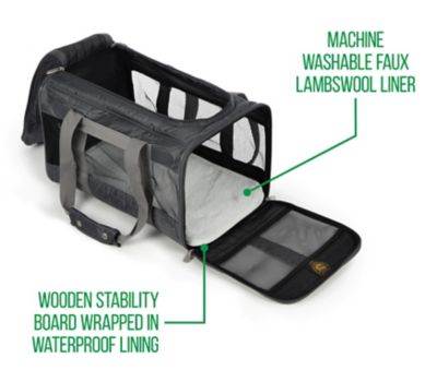 Image showing  Airline-Approved Original Deluxe Medium Polyester Travel Pet Carrier, Gray