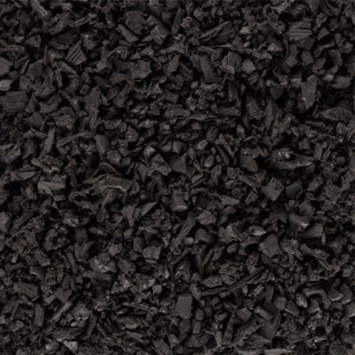 Image showing  75 cu. ft. Black Rubber Nugget Mulch