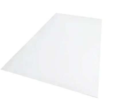 Palram Palight Project PVC Sheets, 24 in. x 48 in. x 0.118 in., Foam PVC, White Sheet, 156249
