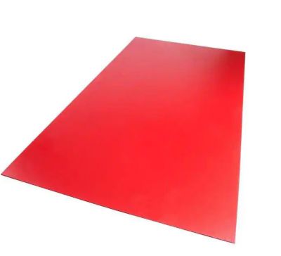 Palram Palight Project PVC Sheets, 24 in. x 24 in. x 0.236 in., Foam PVC, Red Sheet, 159836