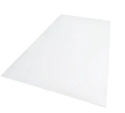 Palram Palight Project PVC Sheets, 12 in. x 12 in. x 0.079 in., Foam PVC, White Sheet, 168471