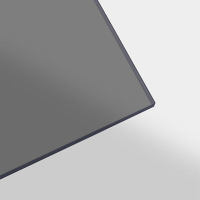 Image showing  Flat Polycarbonate Sheet, 24 in. x 48 in. x 0.236 in., Solar Gray