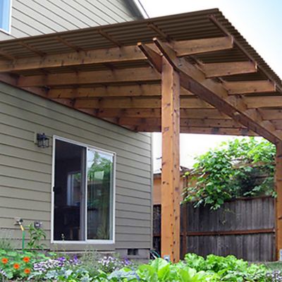 Image showing  Roofing Panels, 26 in. x 72 in., Bronze, 10-Pack