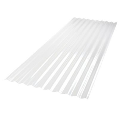 Image showing  2.67 Polycarbonate Panels, 25.4 in. x 72 in., Clear, 5-Pack