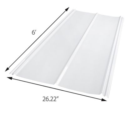 Image showing  5V Polycarbonate Panels, 26.22 in. x 72 in., Opal, 5-Pack