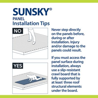 Image showing 5 th Sunsky 5V Polycarbonate Panels, 26.22 in. x 72 in., Opal, 5-Pack