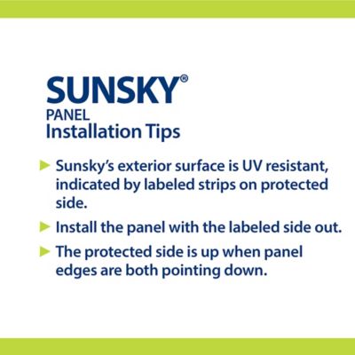 Image showing 6 th Sunsky 5V Polycarbonate Panels, 26.22 in. x 72 in., Opal, 5-Pack