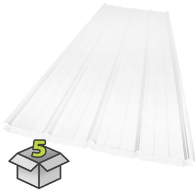 Sunsky 9 Polycarbonate Panels, 38 in. x 72 in., Opal, 5-Pack