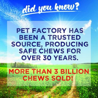 Image showing  12 in. American Beefhide Chicken Flavor Bone Dog Chew Treat