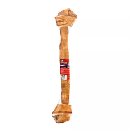 Pet Factory American Beef Skin Bone Dog Chew Chicken Flavor 21 in. Dog Bones Rawhide & Rawhide Alternative