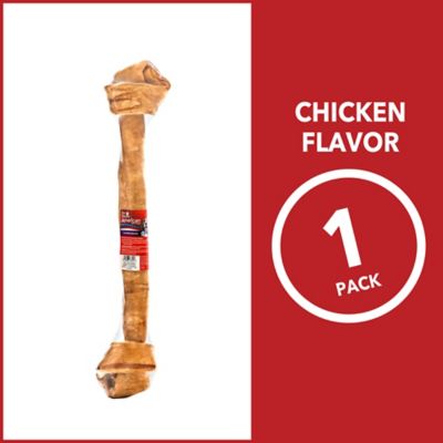 Image showing  21 in. American Beefhide Chicken Flavor Bone Dog Chew Treat