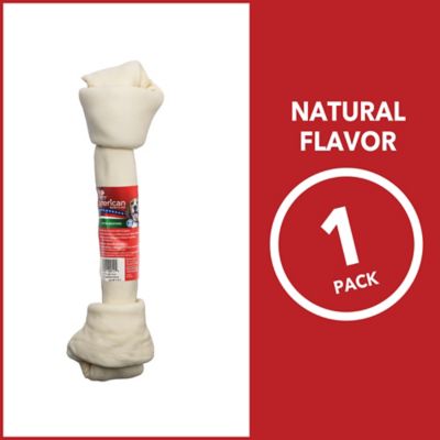 Image showing  12 in. American Beefhide Natural Flavor Bone Dog Chew Treat