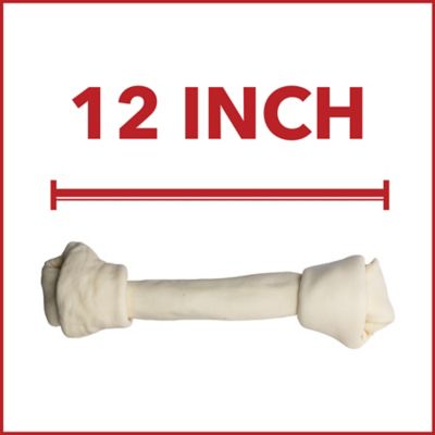 Image showing  12 in. American Beefhide Natural Flavor Bone Dog Chew Treat