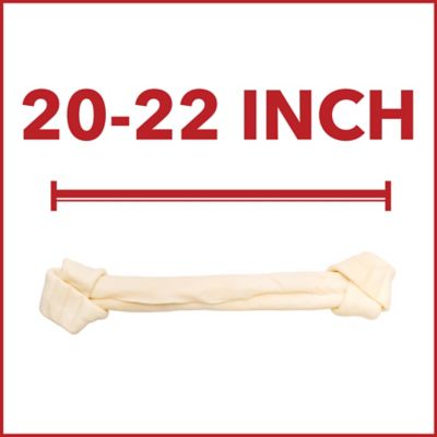 Image showing 6 th Pet Factory 20-22 in. American Beefhide Natural Flavor Bone Dog Chew Treat