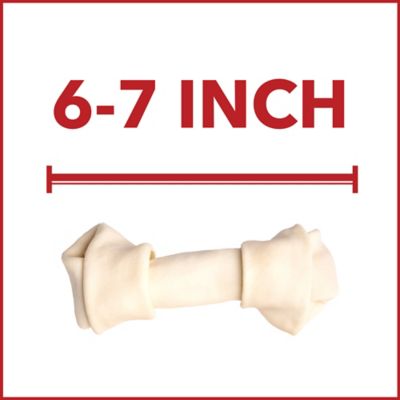 Image showing 4 th Pet Factory 6-7 in. American Beefhide Bones Natural Flavor Dog Chews, 10 ct.