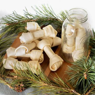 Image showing 8 th Pet Factory 6-7 in. American Beefhide Bones Natural Flavor Dog Chews, 10 ct.