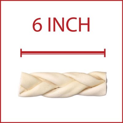 Image showing  Natural Flavor American Beefhide Braided Sticks Dog Chew Treats, 6 in., 14 ct.