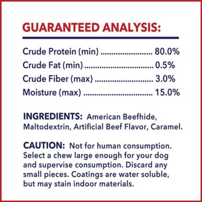 Image showing  5 in. American Beefhide Beef and Chicken Flavor Chip Rolls Dog Chew Treats, 50 ct.