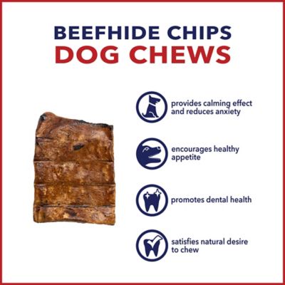 Image showing  American Beefhide Chips Beef Flavor Dog Chews, 32 oz.