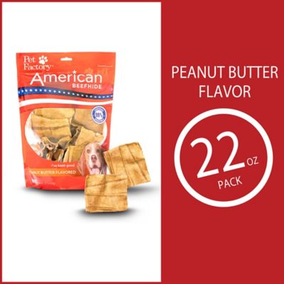 Image showing  American Beefhide Chips Peanut Butter Flavor Dog Chews, 22 oz.