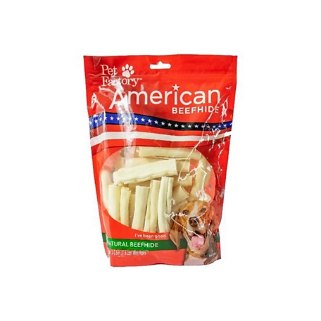 Pet Factory Natural Flavor American Beefhide Mini Rolls Dog Chew Treats, 3 in., 40 ct.