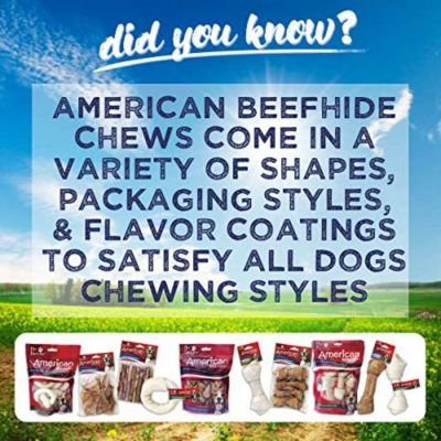 Image showing  3 in. American Beefhide Natural Flavor Mini Rolls Dog Chew Treats, 40 ct.