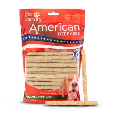 Pet Factory Natural Flavor American Beefhide Munchy Mini Rolls Dog Chew Treats, 5 in., 1.5 lb.