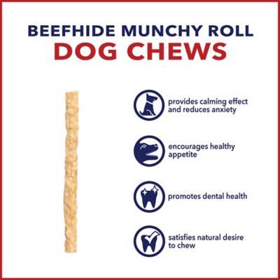 Image showing  5 in. American Beefhide Natural Flavor Munchy Mini Rolls Dog Chew Treats, 1.5 lb.