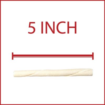 Image showing  5 in. American Beefhide Natural Flavor Twist Sticks Dog Chew Treats, 1 lb.