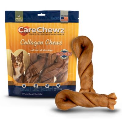 Pet Factory CareChewz Chicken Marinade Flavor Collagen Twist Keys Dog Chew Treats, 6-7 in., 6 ct.