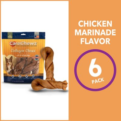 Image showing  6-7 in. CareChewz Chicken Marinade Flavor Collagen Twist Keys Dog Chew Treats, 6 ct.