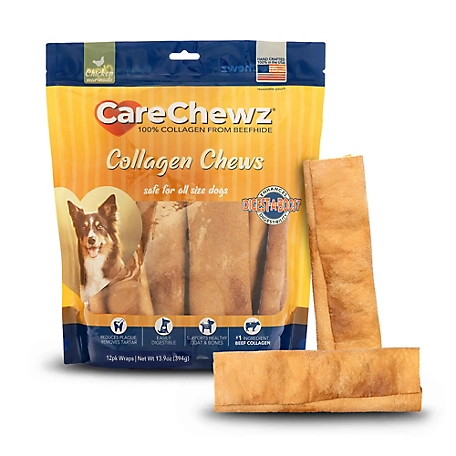 Pet Factory CareChewz Chicken Marinade Flavor Small Collagen Wraps Dog Chew Treats, 6-7 in., 12 ct.