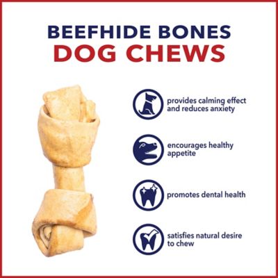 Image showing  American Beefhide 4 in. Chicken Flavor Bone Dog Chew Treats, 18 ct.