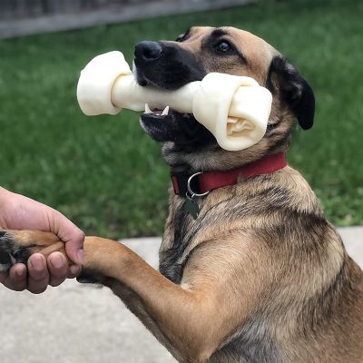 Image showing  4-5 in. American Beefhide Natural Flavor Bones Dog Chew Treats, 8 ct.