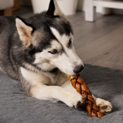 Image showing  7 in. American Beefhide Beef and Chicken Flavor Braided Sticks Dog Chew Treats, 6 ct.