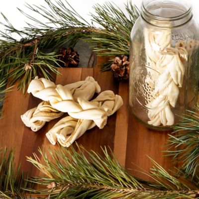 Image showing  6 in. American Beefhide Natural Flavor Braided Sticks Dog Chew Treats, 6 ct.