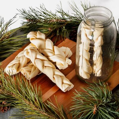 Image showing  American 7 in. Beefhide Natural Flavor Braided Sticks Dog Chew Treats, 6 ct.