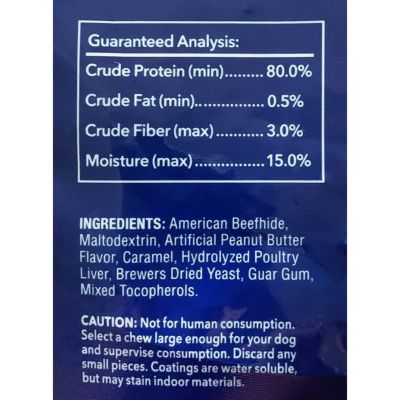 Image showing  7 in. American Beefhide Peanut Butter Flavor Braided Sticks Dog Chews, 6 ct.