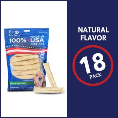 Image showing  5 in. American Beefhide Natural Flavor Chip Rolls Dog Chew Treats, 18 ct.