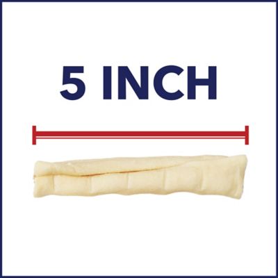 Image showing 5 th Pet Factory 5 in. American Beefhide Natural Flavor Chip Rolls Dog Chew Treats, 18 ct.