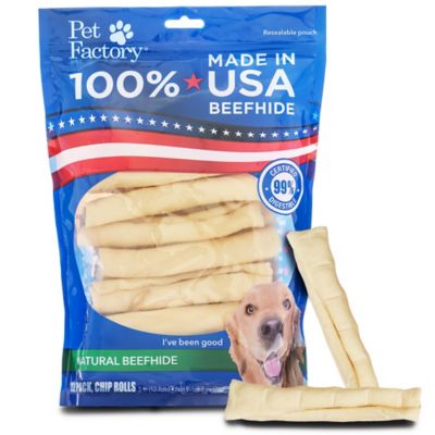 Pet Factory 5 in. American Beefhide Natural Flavor Chip Rolls Dog Chew Treats, 22 ct., 78107