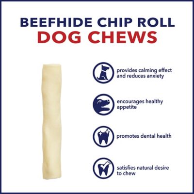 Image showing 2 th Pet Factory 5 in. American Beefhide Natural Flavor Chip Rolls Dog Chew Treats, 22 ct., 78107