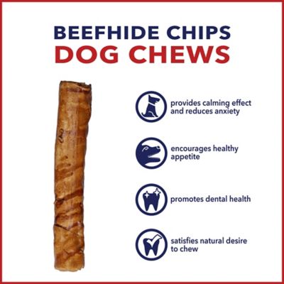 Image showing  5 in. American Beefhide Peanut Butter Flavor Chip Rolls Dog Chew Treats, 20 ct.