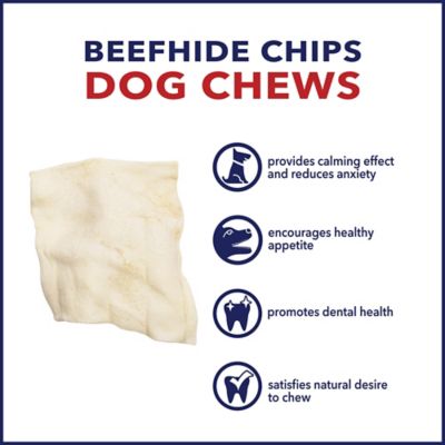 Image showing  American Beefhide Natural Flavor Chips Dog Chew Treats, 8 oz.