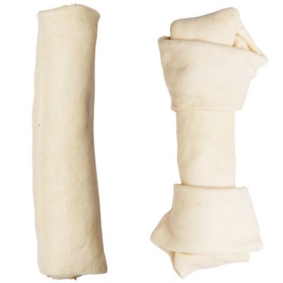 Image showing  6-7 in. American Beefhide Medium Natural Flavor Bones and Rolls Dog Chew Treats, 10 ct.