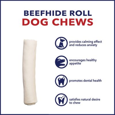 Image showing  8 in. American Beefhide Natural Flavor Rolls Dog Chew Treats, 10 ct.