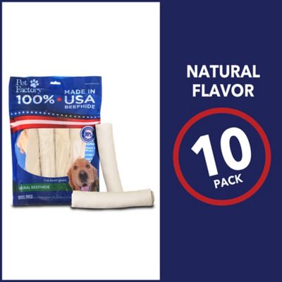Image showing  8 in. American Beefhide Natural Flavor Rolls Dog Chew Treats, 10 ct.
