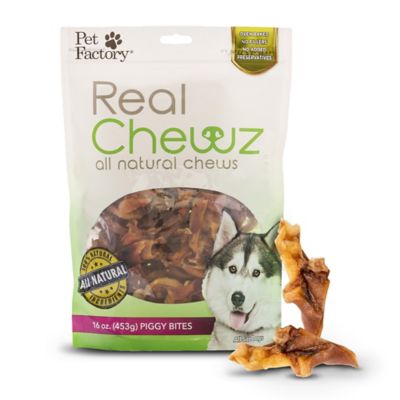 Pet Factory Real Chewz Piggy Bites Dog Chew Treats, 16 oz.