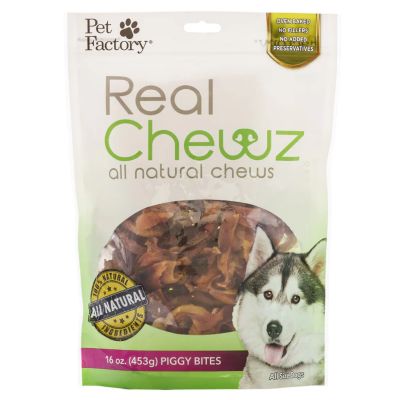Image showing  Real Chewz Piggy Bites Dog Chew Treats, 16 oz.